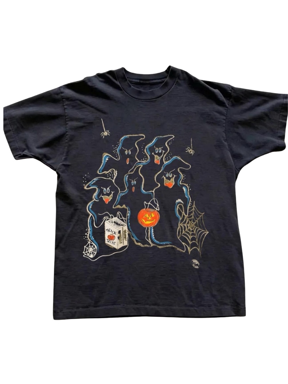 Gildan Black Halloween Ghosts Graphic Costume Tee